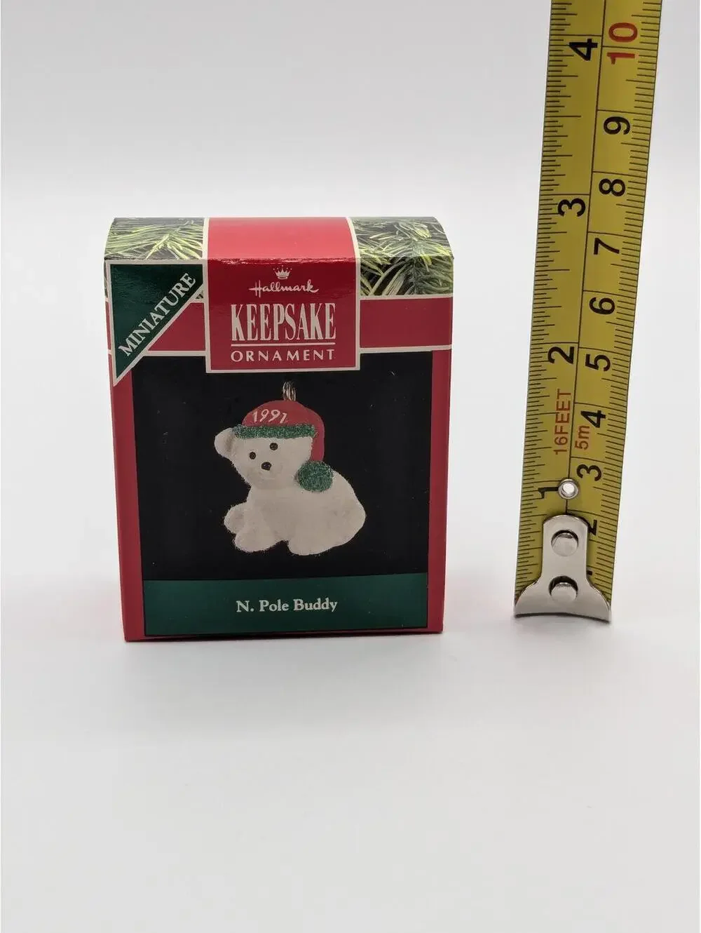 Hallmark Keepsake N. Pole Buddy Miniature Ornament 1991, New in Box